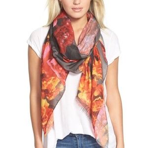 Floral Sublimated Print Scarf